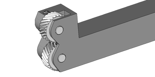 Knurling roll holders by deformation (2 kn), RH
